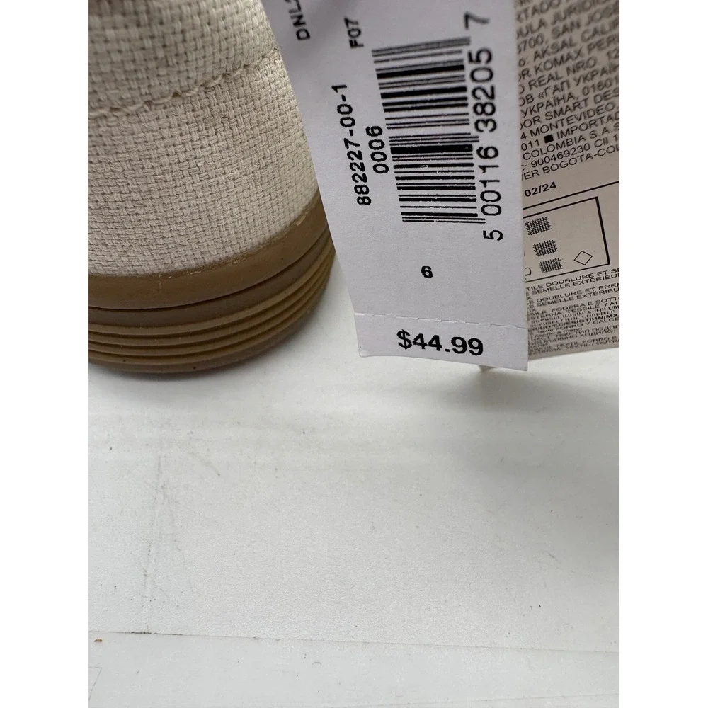 NWT Baby Gap Toddler Boy Moc Sneakers Shoes Tan Canvas Slip On Size 6